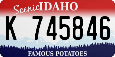 ID license plate K745846