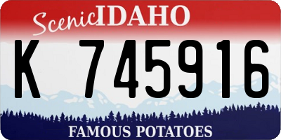 ID license plate K745916