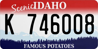 ID license plate K746008