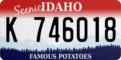 ID license plate K746018