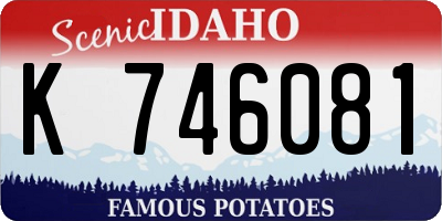 ID license plate K746081