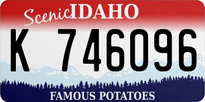 ID license plate K746096