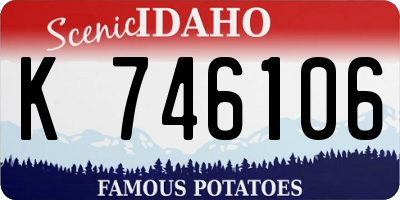 ID license plate K746106