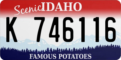 ID license plate K746116