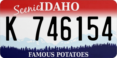 ID license plate K746154