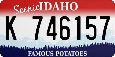 ID license plate K746157