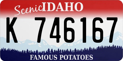 ID license plate K746167