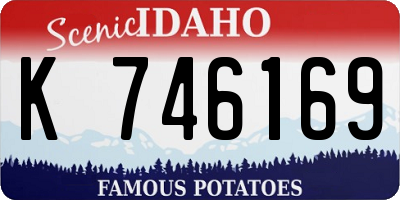 ID license plate K746169