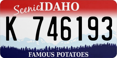 ID license plate K746193