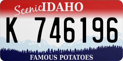 ID license plate K746196