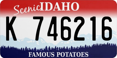 ID license plate K746216