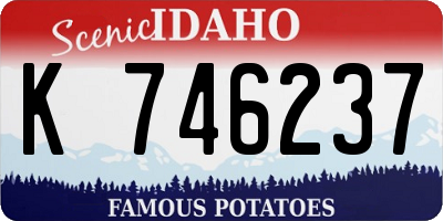 ID license plate K746237
