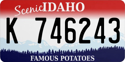 ID license plate K746243