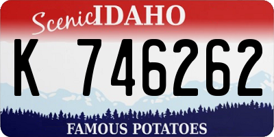 ID license plate K746262