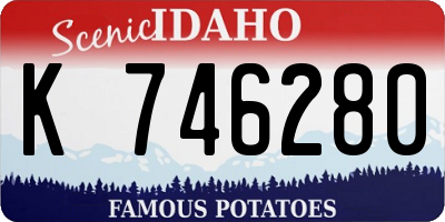 ID license plate K746280
