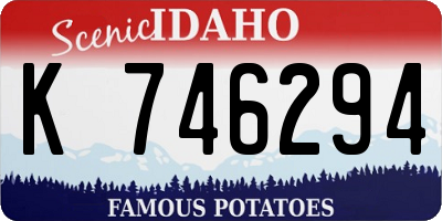 ID license plate K746294