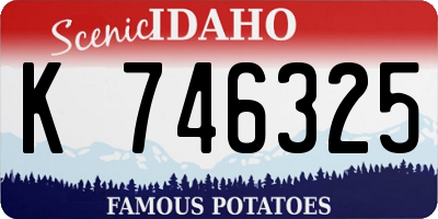 ID license plate K746325