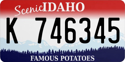 ID license plate K746345