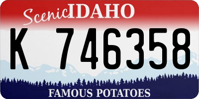 ID license plate K746358