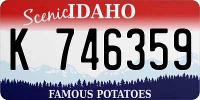 ID license plate K746359