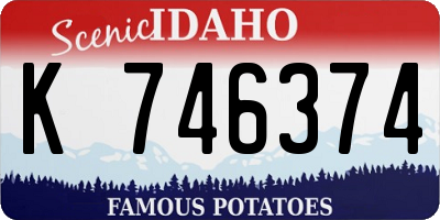 ID license plate K746374