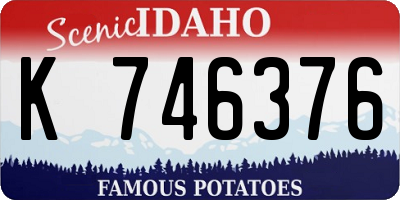 ID license plate K746376