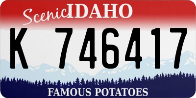 ID license plate K746417