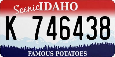 ID license plate K746438