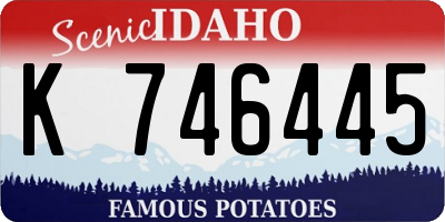 ID license plate K746445