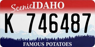 ID license plate K746487