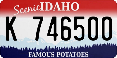 ID license plate K746500