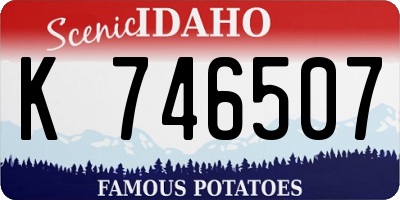 ID license plate K746507