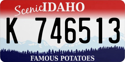 ID license plate K746513