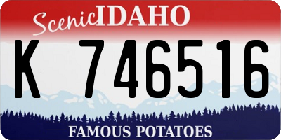 ID license plate K746516