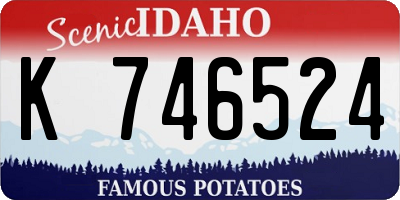 ID license plate K746524