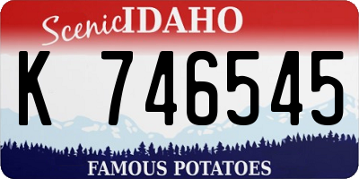 ID license plate K746545