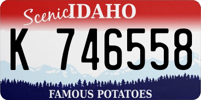 ID license plate K746558