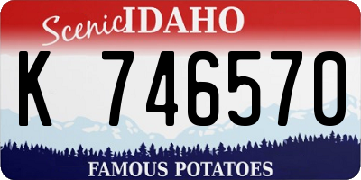 ID license plate K746570