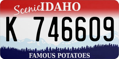 ID license plate K746609