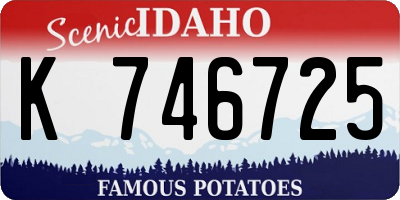 ID license plate K746725