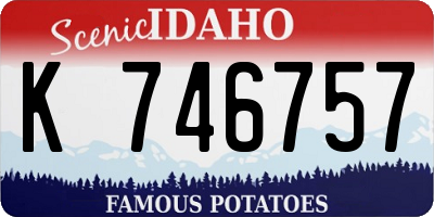ID license plate K746757