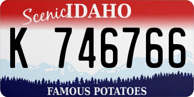 ID license plate K746766