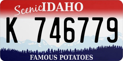 ID license plate K746779