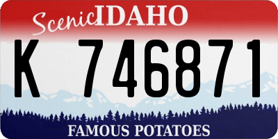 ID license plate K746871