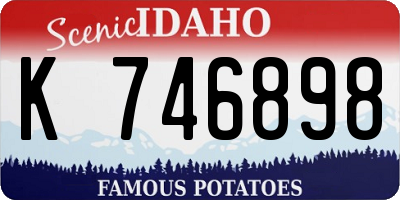ID license plate K746898