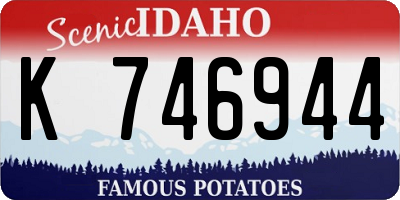 ID license plate K746944