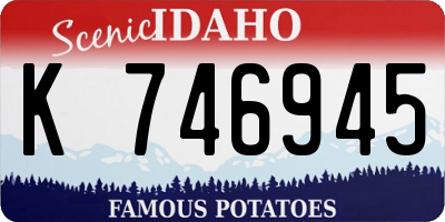 ID license plate K746945