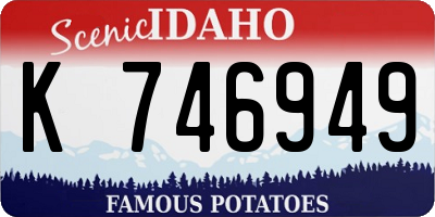 ID license plate K746949
