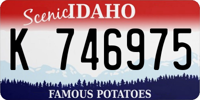 ID license plate K746975