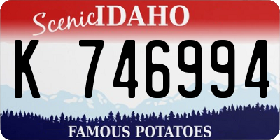 ID license plate K746994